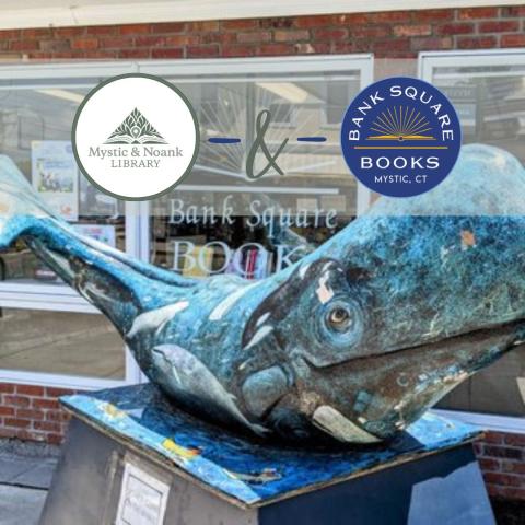 A photo of Bank Square Books & it's notable local whale
