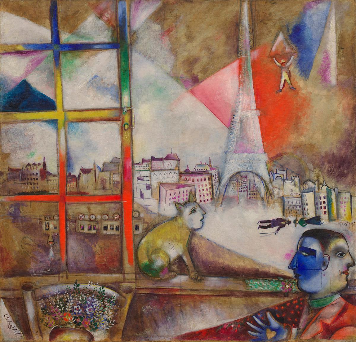 Image: Marc Chagall. Paris Through the Window, 1913. Guggenheim Museum.